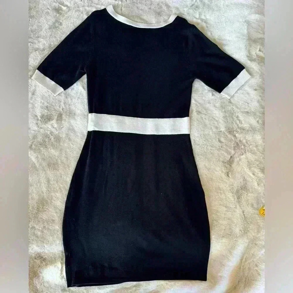 Forever 21 Medium Womens Colorblock Black Bodycon Dress thick material medium - Picture 3 of 11